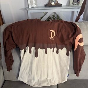 Stylish Brown and Cream Long Sleeve Jersey